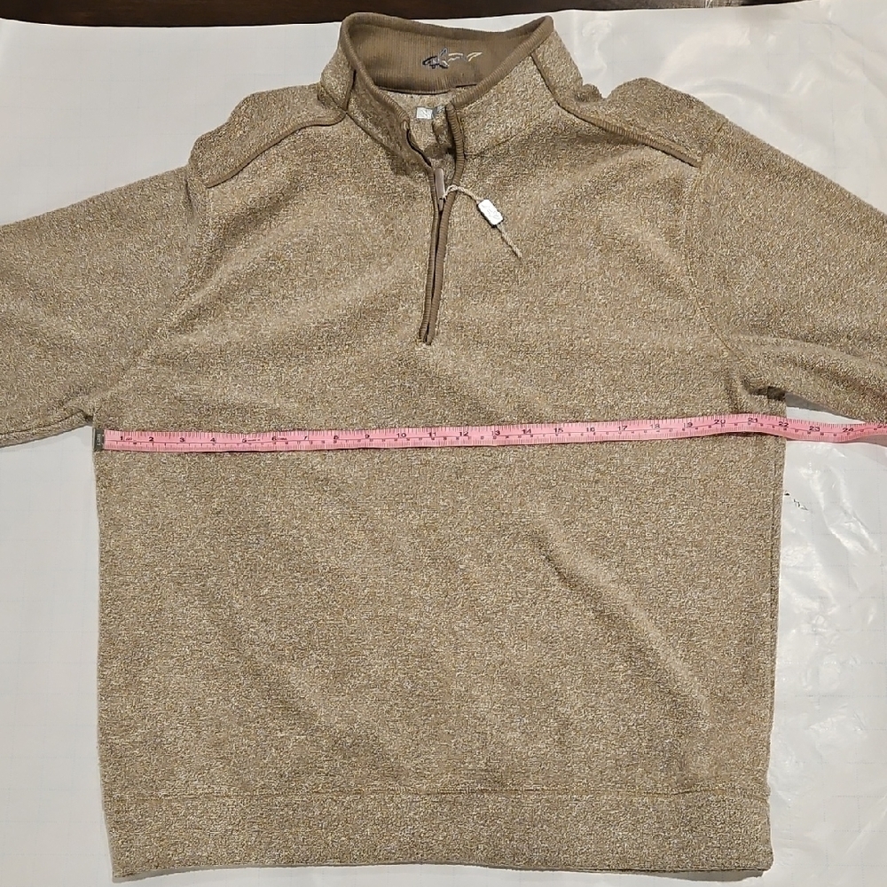 Greg Norman Collection Beige Zip-Up Sweater
